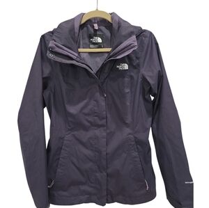 NORTH FACE Dry Vent Womans Purple Hooded Windbreaker, Small